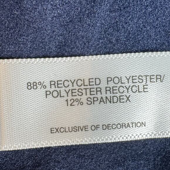 Cutter & Buck Notre Dame Quarter Zip Pullover L Navy Stretch Performance Top NWT - Picture 11 of 16